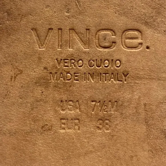 Vince Shoes Gray Leather Suede Slip On Flats Casual Italy Womens Cap Toe Sz 7.5 - Picture 7 of 8